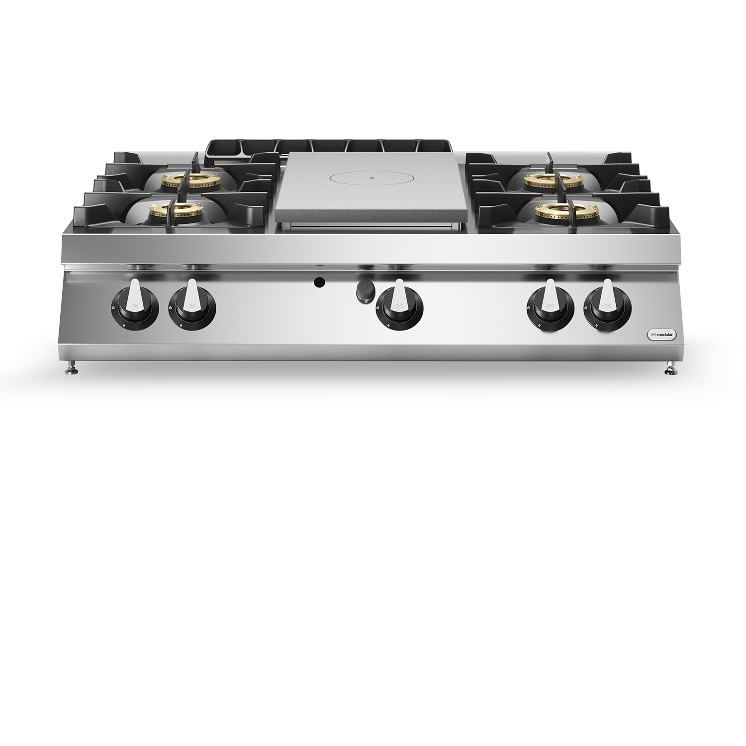 Masina de gatit cu plita unica, alimentare gaz, 4 ochiuri, model de banc, putere totala gaz 43000W