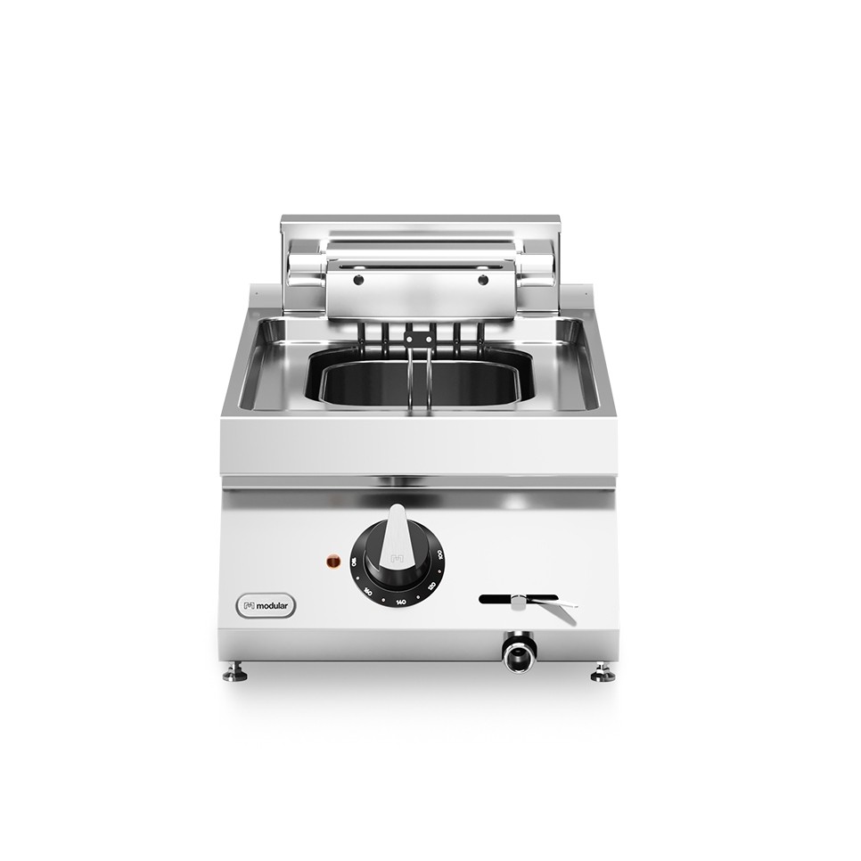 Friteuza, electrica, 1 cuva, capacitate 10 litri, dimensiuni cuva 244x364x207hmm, model de banc