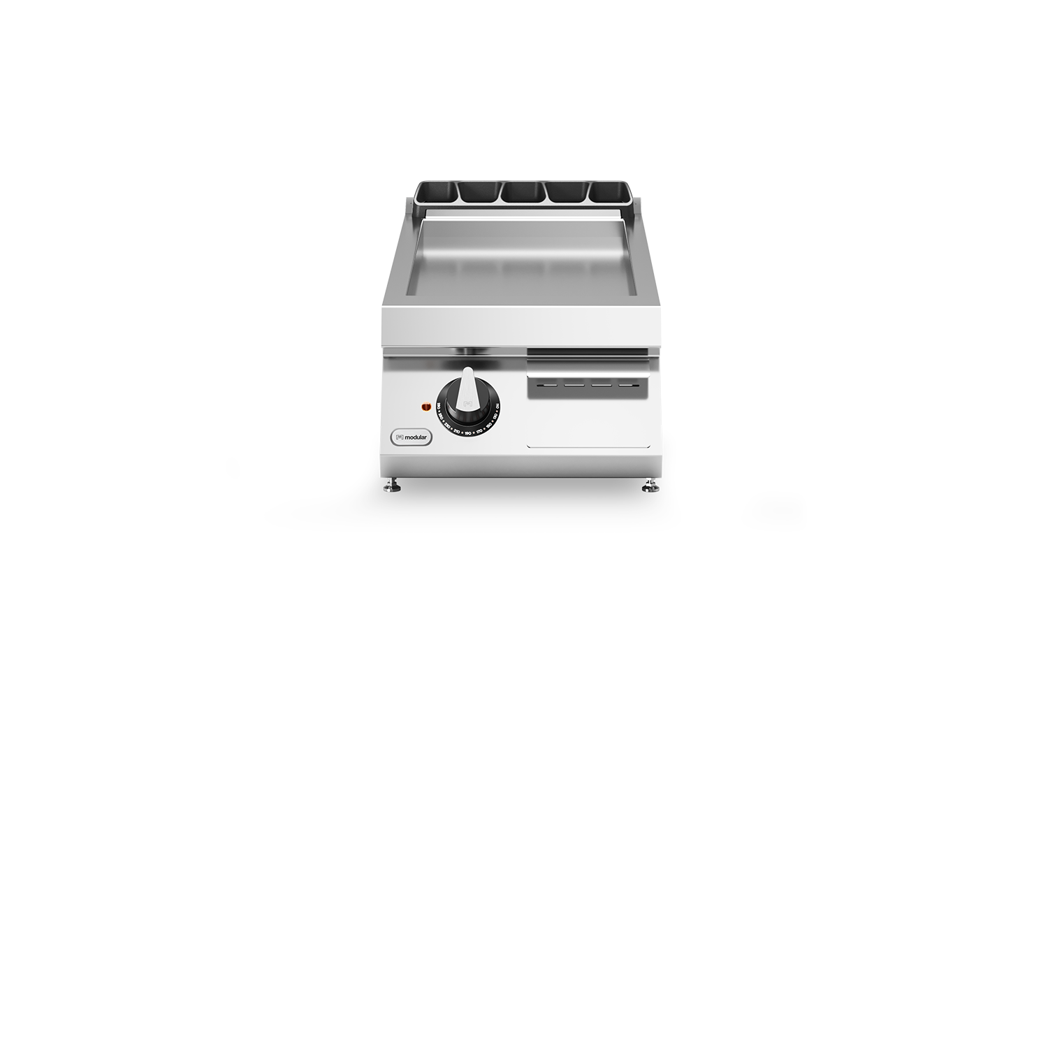 Fry top, electric, suprafata neteda cromata, model de banc, putere 7500W