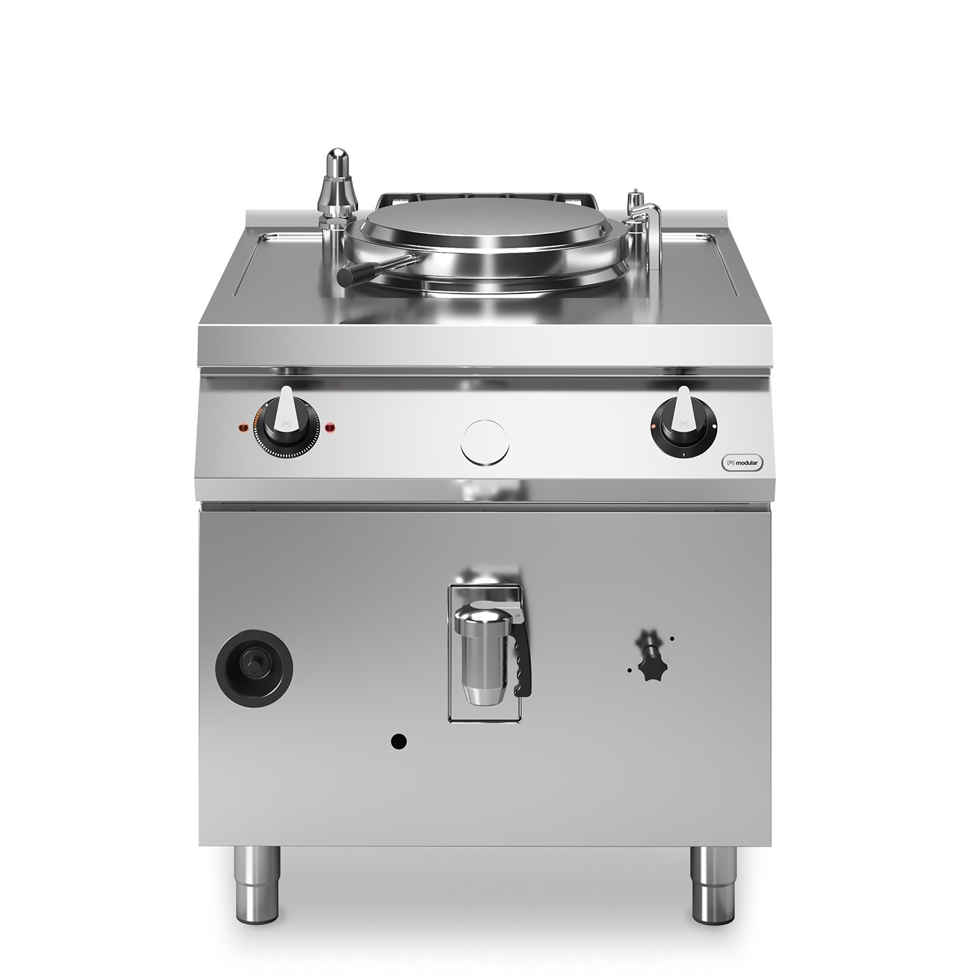 Marmita, alimentare gaz, incalzire indirecta, dimensiuni cuva Ø396x445hmm, capacitate 50 litri, dimensiuni 800x900x870h mm