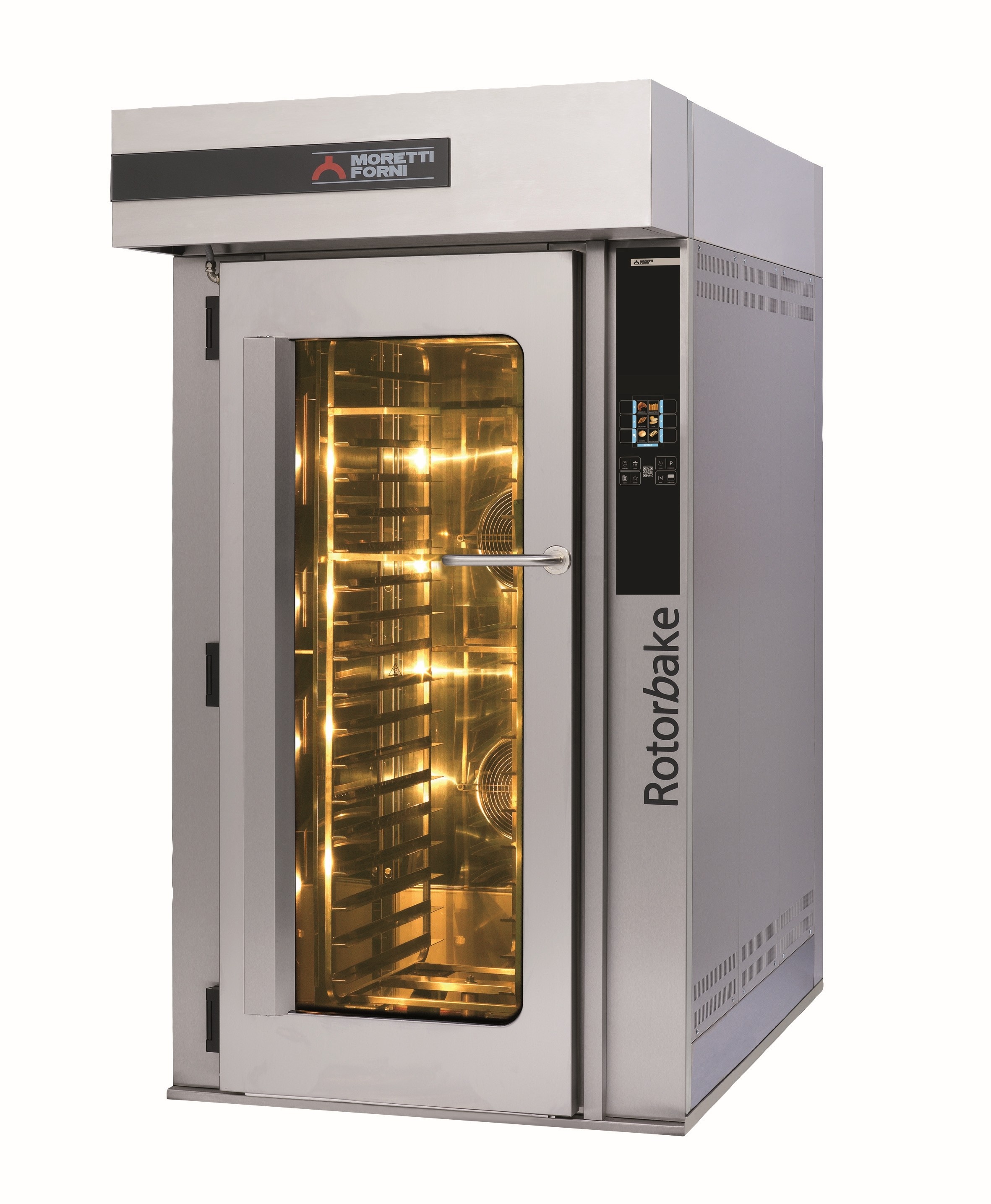 Cuptor electric rotativ, exterior din inox, panou electronic de comanda, putere maxima 25600W