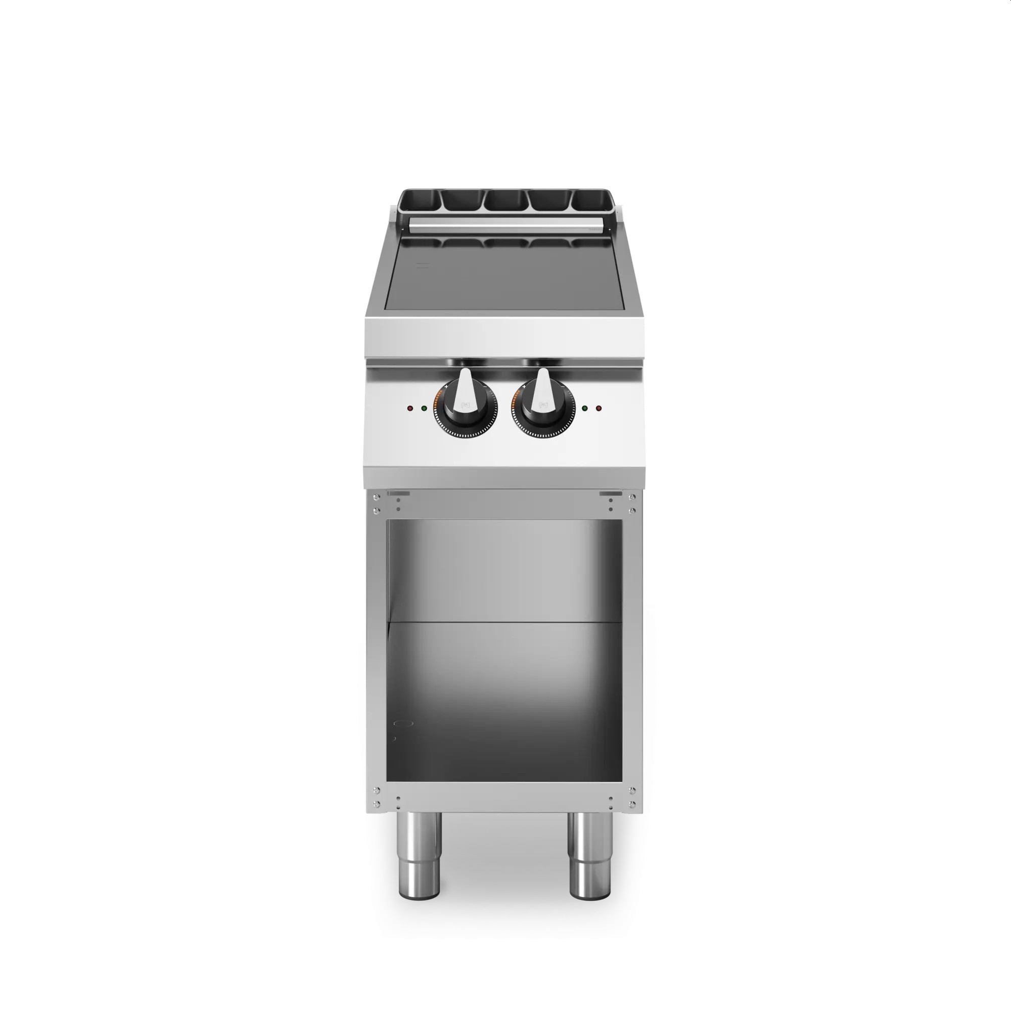 Masina de gatit cu inductie, 2 zone de gatit, baza deschisa, putere electrica totala 10000W, alimentare 380V