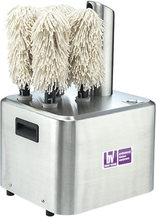 Masina automata de polisat pahare, productivitate 350 pahare/h, structura inox, dimensiuni 325x300x520hmm, putere 1.65kW