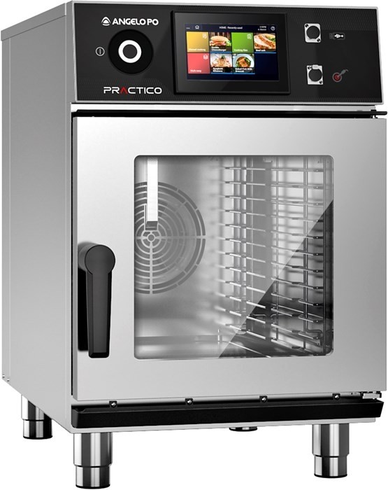 Cuptor electric combi cu convectie/abur, model Practico, capacitate 6 GN1/1