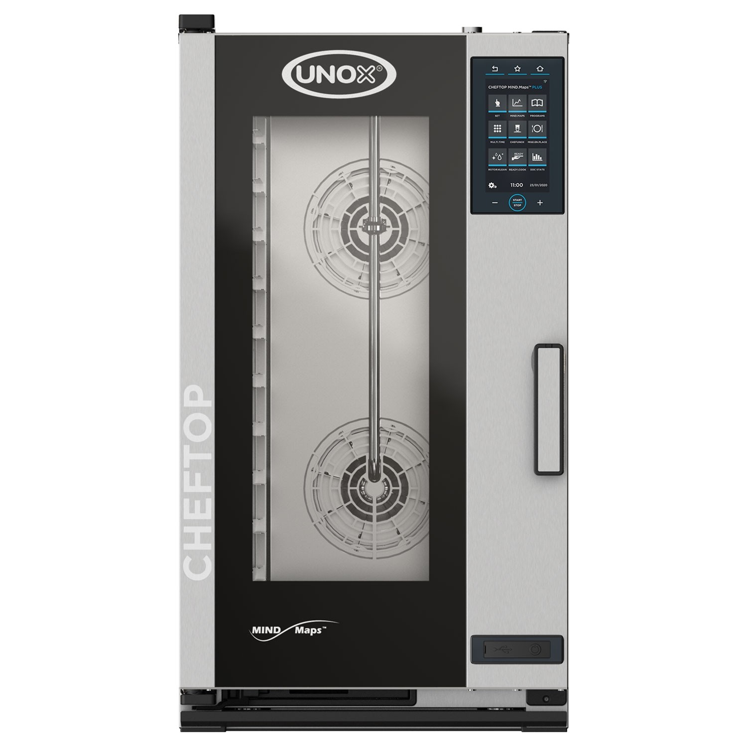 Cuptor pentru gastronomie, capacitate 10 tavi, model MIND.Maps Plus, alimentare 380V, putere 18500W, Unox
