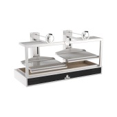 Gratar dublu pe carbuni Parrilla, Mibrasa, putere 6000W, dimensiuni 2077x863x1143hmm