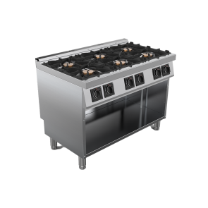 Masina de gatit alimentare gaz 6 arzatoare, putere 48000W