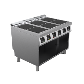 Masina de gatit cu plite patrate electrica cu 6 zone, putere totala 24000W