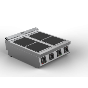 Masina de gatit cu plite patrate electrica cu 4 zone, putere totala 16000W 