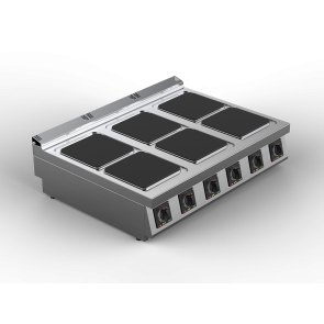 Masina de gatit cu plite patrate electrica cu 6 zone, putere totala 24000W