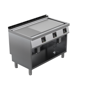 Fry top electric suprafata mixta, putere 15300W