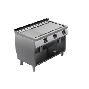 Fry top electric suprafata mixta cromata, putere 15300W