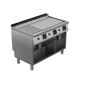 Fry top alimentare gaz suprafata mixta, putere 21000W
