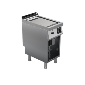 Fry top alimentare gaz suprafata neteda cromata, putere totala 7000W 