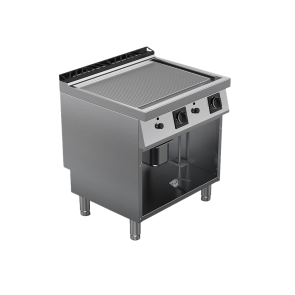 Fry top alimentare gaz suprafata striata, putere totala 14000W 