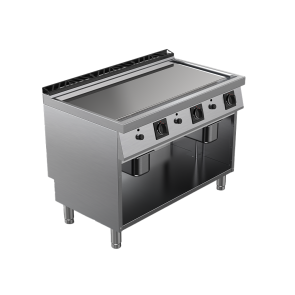 Fry top alimentare gaz suprafata neteda cromata, putere 21000W