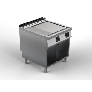 Fry top electric suprafata mixta cromata, putere totala 13200W 