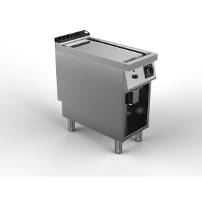 Fry top alimentare gaz suprafata neteda cromata, putere totala 8000W