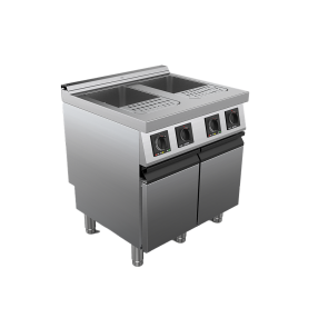 Masina de fiert paste electric cu 2 cuve capacitate 30 litri, putere totala 14000W