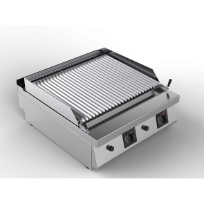 Gratar cu roca vulcanica, dimensiuni 800x900x290hmm, putere totala 24000W 