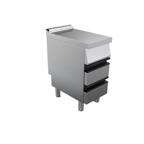 Element neutru cu sertar, inox, dimensiuni 400x730x900hmm, greutate 48kg