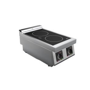 Masina de gatit cu plita vetroceramica electrica cu 2 zone, putere totala 6000W 