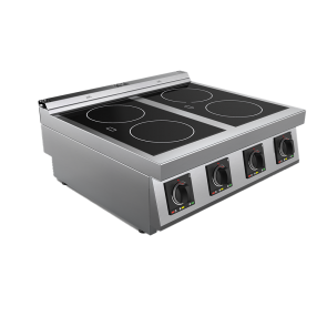 Masina de gatit cu plita vetroceramica electrica cu 4 zone, putere totala 10000W 