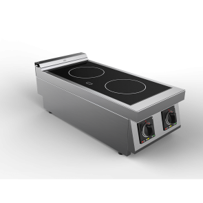 Masina de gatit cu plita vetroceramica electrica cu 2 zone, putere totala 6800W