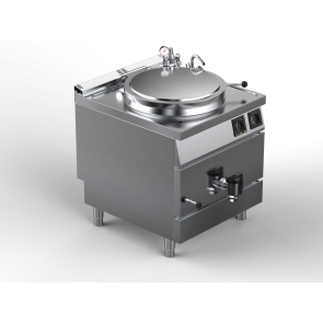 Marmita electrica incalzire indirecta capacitate 150 litri, inox, putere totala 18000W