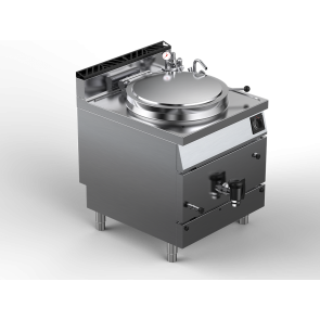 Marmita alimentare gaz incalzire indirecta capacitate 100 litri, inox, putere totala 21000W