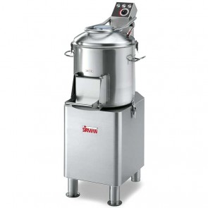 Masina de curatat cartofi, model PPJ20, capacitate 20kg, productivitate orara 340kg, structura inox AISI304, disc din inox pentru decojire, sistem de descarcare automat, picioare ajustabile in inaltime, norme CE, greutate neta 58 kg, alimentare 400V, pute