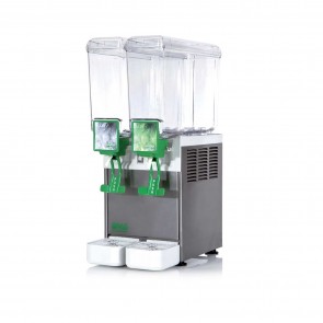 Distribuitor bauturi racoritoare, 2 grupuri, capacitate 2x8 litri, cu pompa submersibila, compresor ermetic