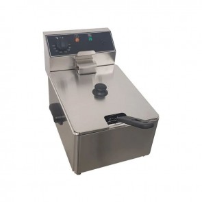 Friteuza electrica - capacitate 6 litri, indicator ulei, capacitate maxima cartofi 1kg, putere 2300W