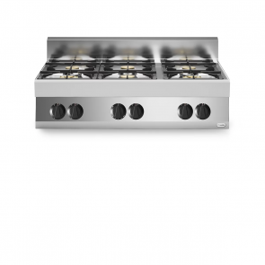 Masina de gatit, alimentare gaz, email, 6 ochiuri, model de banc, putere totala gaz 25800W