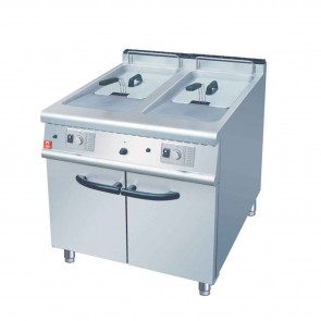 Friteuza alimentare gaz, putere 31000W, capacitate 2x21