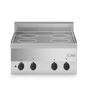 Masina de gatit cu plita vetroceramica, 4 zone de gatit, model de banc, putere electrica totala 8600W, alimentare 380V