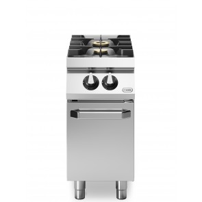 Masina de gatit, alimentare gaz, 2 ochiuri, baza inchisa, putere totala gaz 9500W