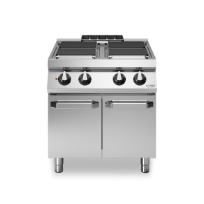 Masina de gatit, electrica, 4 plite patrate, baza inchisa, putere electrica totala 16000W