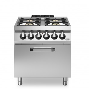 Masina de gatit, alimentare gaz, 4 ochiuri, cuptor electric static, putere cuptor 6000W, putere totala gaz 18400W