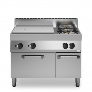 Masina de gatit cu plita unica, alimentare gaz, 2 ochiuri, cuptor static cu alimentare gaz, putere totala gaz 22400W