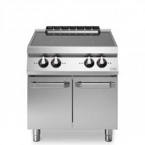 Masina de gatit cu inductie, 4 zone de gatit, baza inchisa, putere electrica totala 14000W, greutate 88,7 kg