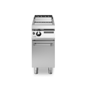 Fry top, alimentare gaz, suprafata neteda cromata, baza inchisa, putere 10500W