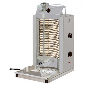 Aparat electric pentru kebab, lungime axa 600mm, 2 comutatoare, putere 6000W