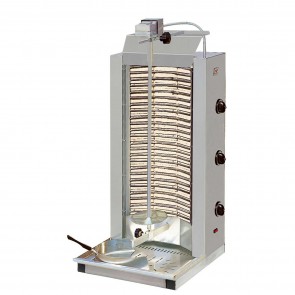 Aparat electric pentru kebab, lungime axa 820mm, 3 comutatoare, putere 9000W