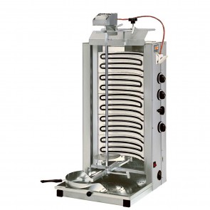 Aparat electric pentru kebab, lungime axa 820mm, 3 rezistente deschise, putere 9000W