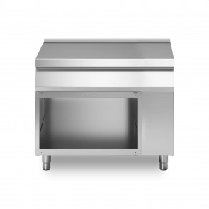 Element neutru, baza deschisa, plan din inox AISI304 cu grosime 20/10mm, Modular