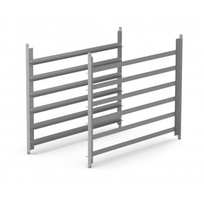 Ghidaje pentru suport, pentru modelul XR168, capacitate 7 tavi 600x400mm sau GN1/1, distanta intre tavi 60mm, greutate 3kg