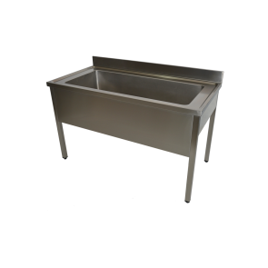 Spalator pentru legume, cu colturi rotunjite, 1 cuva, inox, inaltator la perete, picioare ajustabile, dimensiuni cuva 860x500x370mm, dimensiuni (Lxlxh) 1000x700x850mm